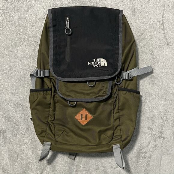 The North Face Backpack M Green Laptop Commuter Bookbag - Picture 1 of 11